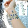 6 Sheets Colorful Flowers Temporary Tattoos Clavicle Chest Tattoo Stickers For Women Body Waterproof Fake Tattoo Wrist Tattoo