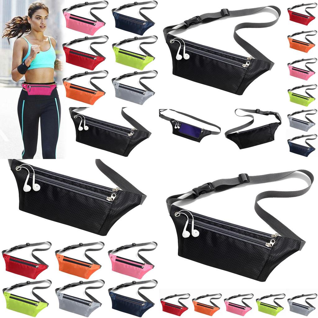 Waterproof Running Belt Fanny Pack With Adjustable Strap And Earphone Hole For Outdoor Activities