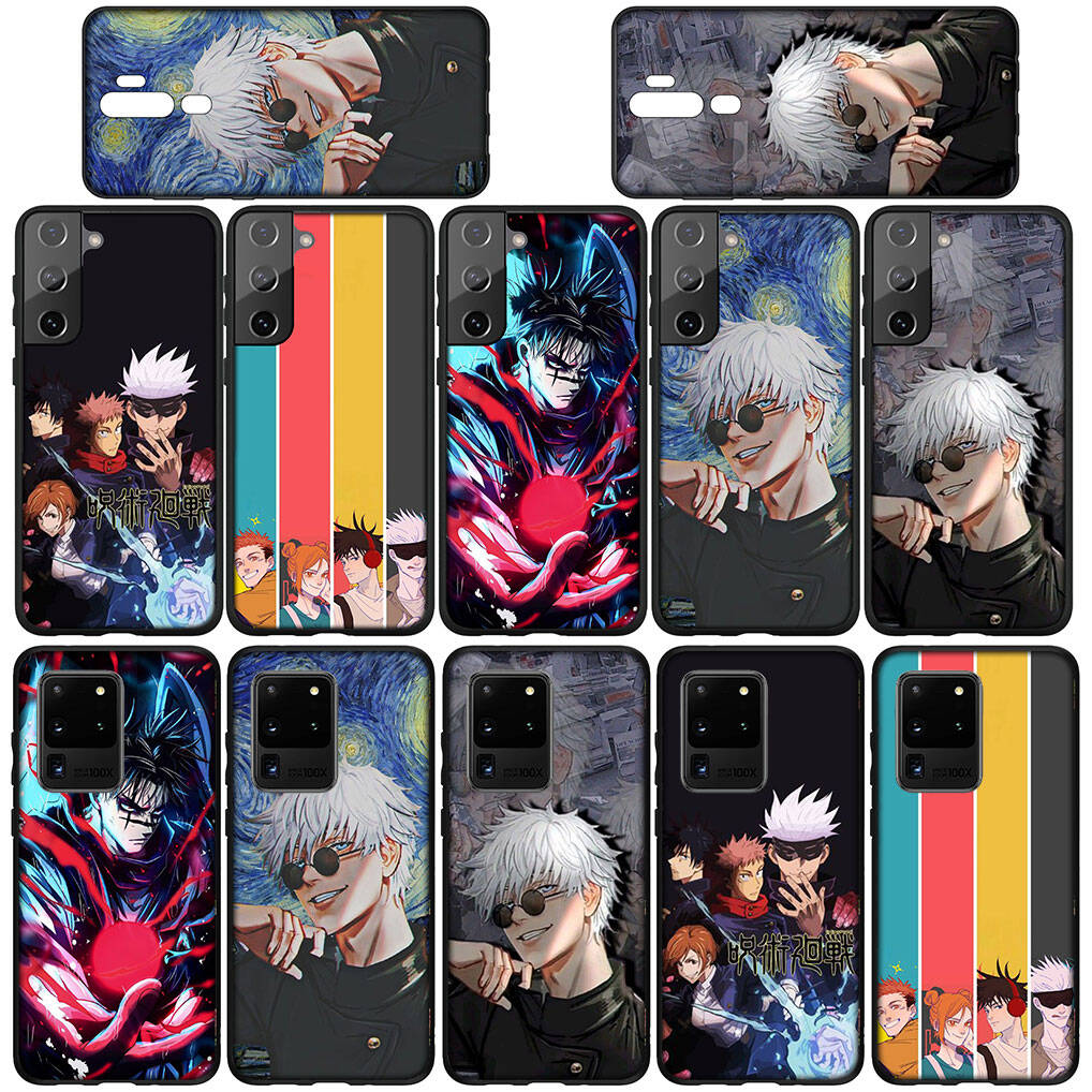 Pour iPhone 17 16 15 Xiaomi Poco F7 F8 X7 C85 C75 C71 M8 Redmi Note 14 13 12 11 Pro Max 14C 13C 15C A3 A4 Coque de téléphone Jujutsu Gojo Satoru Kaisen Anime