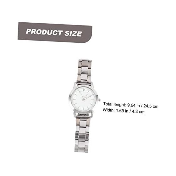 Ledmomo Luminous Steel Band Watch Wristwatch Men's Casual Watch Decorative Men's Watch Fashionable Men's Watch Watch Causal Glass White