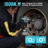 SEESII 1600N.m Cordless Impact Wrench High Torque Impact Gun 3/4"  Brushless Electric Wrench with 1/2'' Adapter Car Tires Tools