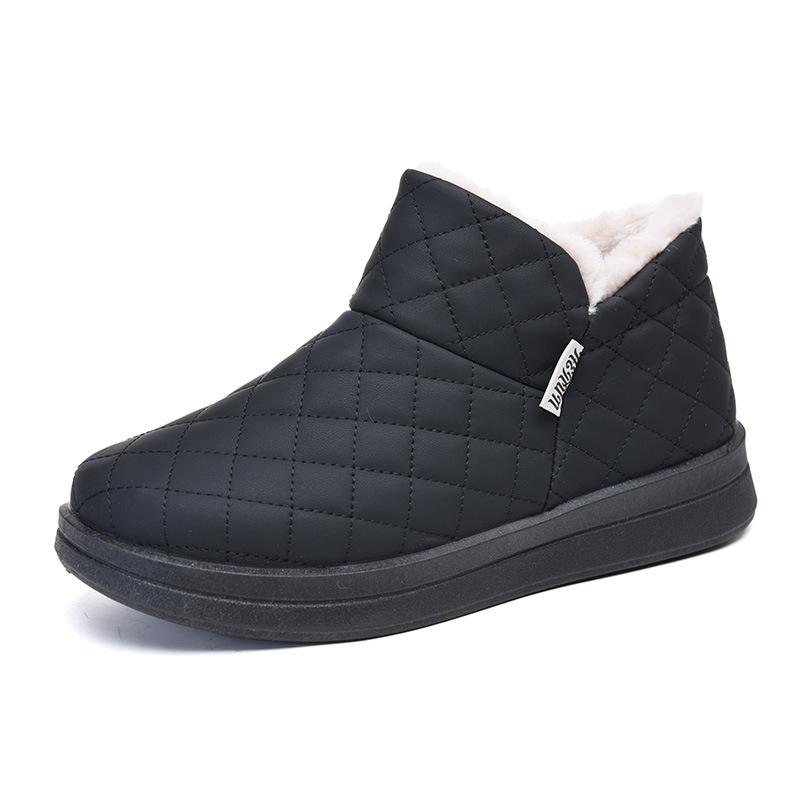 2025 New Snow Boots Winter Velvet Thickened Comfortable Warm Cotton Shoes Casual Non-slip Boots Short Women's Cotton Shoes