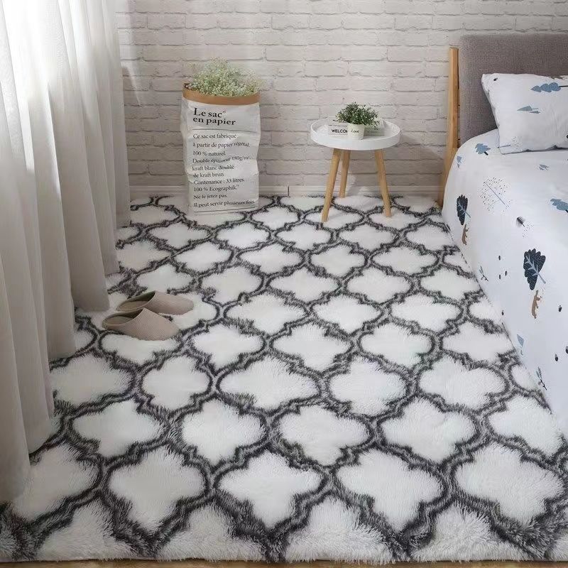 Alfombra Suave y Peluda para Sala de Estar, Alfombras Mullidas para Niños, Alfombra Grande de Área Beige de Felpa para Dormitorio, Habitación Infantil, Guardería, Decoración Moderna para el Hogar