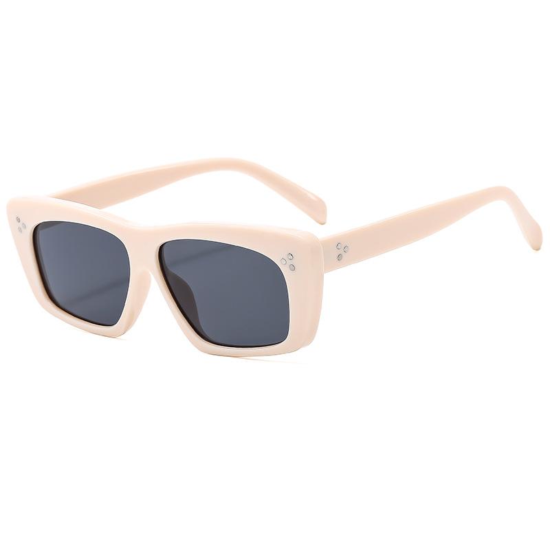 Sunglasses Men'S Uv Protection Glasses Retro Square Pink Sunglasses Women