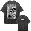 2026 Hot Sale Anime Hunter X Hunter Killua Zoldyck Meruem Manga Vintage Washed T-shirt Men Women Fashion Casual Cotton Short Sleeve T-shirts Top