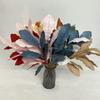Leaves Flocking Cloth Wedding Bouquet Photography Styling Props Decor Home