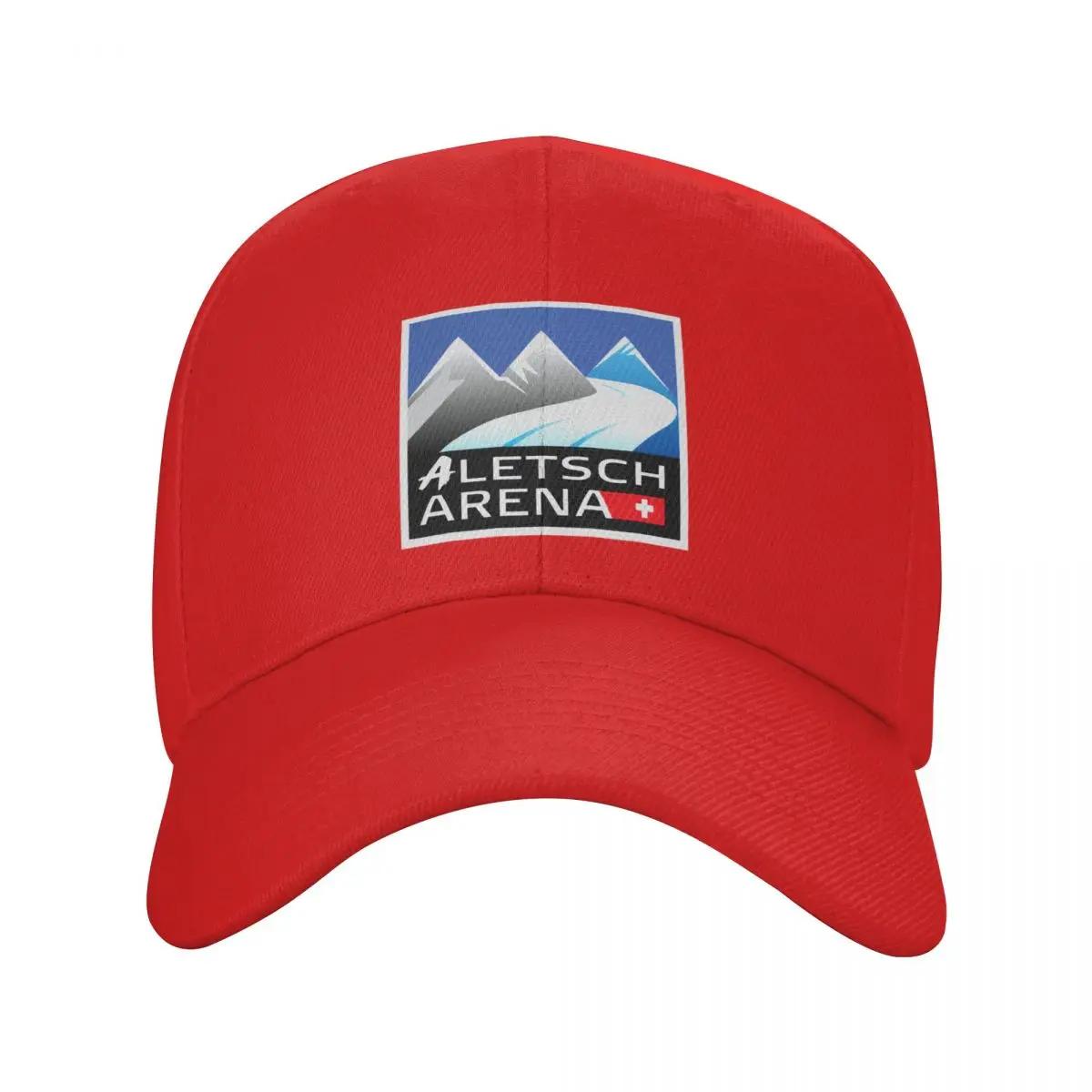 

Aletsch Arena Swiss Ski resort Riederalp Bettmeralp Fiesch Eggishorn Baseball Cap golf hat genuine black Mens Women s