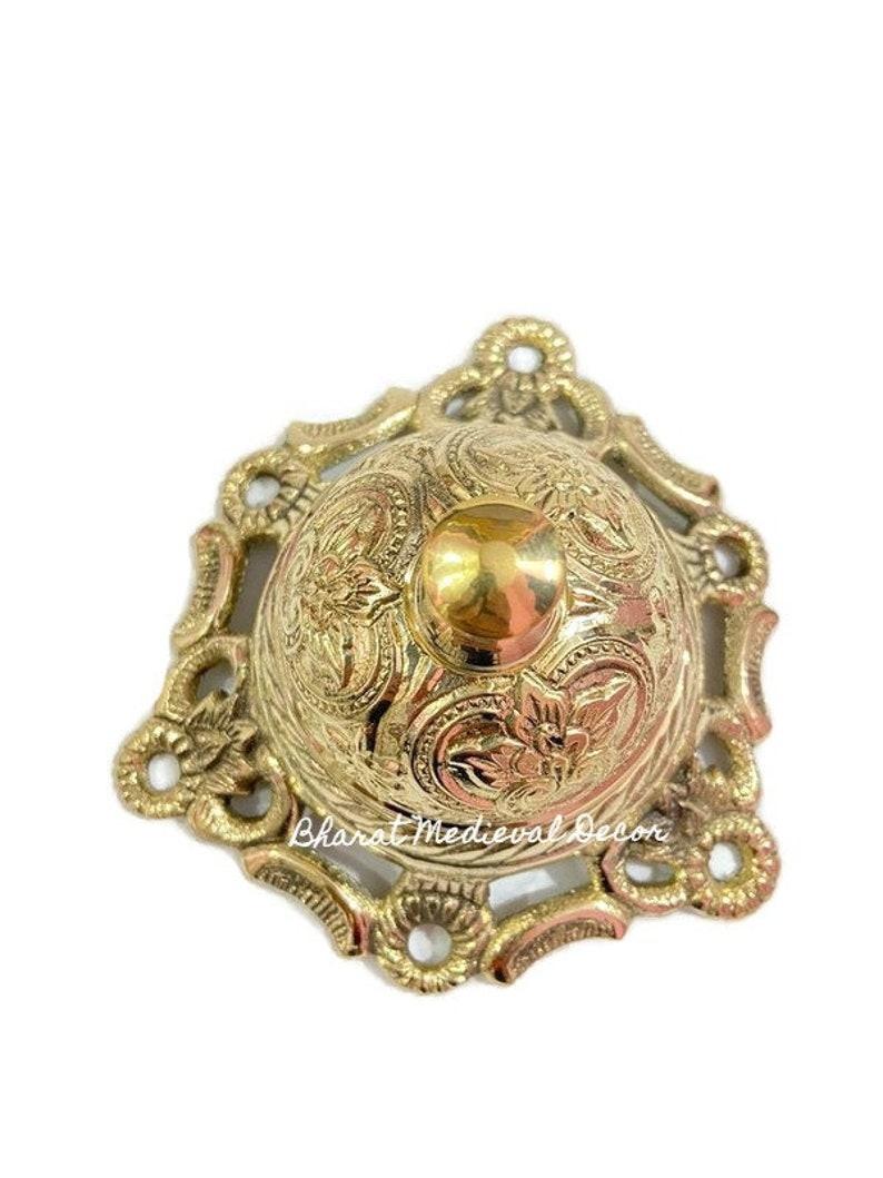 

Орнаментальний латунний готельний дзвінок на стійку ресепшен | Вінтажний дзвінок для стійки обслуговування | Декоративний настільний робочий дзвінок для офісу | Найкращий антикварний подарунок S аеро