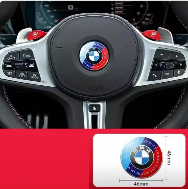 1 Stück Auto Lenkrad Mittel Emblem Aufkleber Innenraum Dekoration Für BMW E36 E46 E53 E90 E60 E61 E93 E87 X1 X3 X5 X6 F30 F20 F10