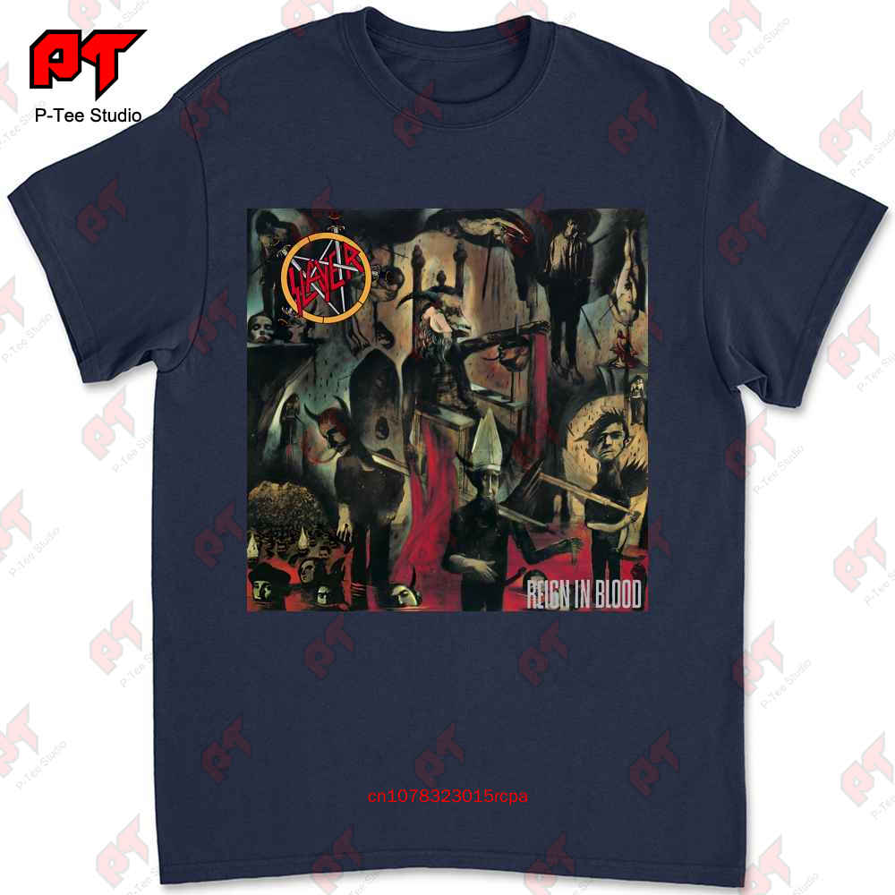 Slayer Reign In Blood Maglietta in Cotone P0L4