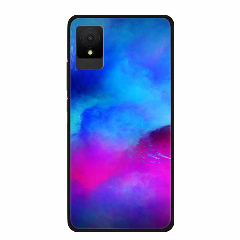 Für TCL 505 Handyhüllen Rückabdeckung Für TCL 502 Schwarzer Rand Silikon TPU Funda für TCL505 Marmor Weiche Hülle Bunte Hülle Bumper
