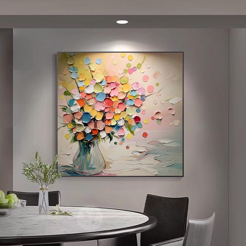 Modern Abstract Floral Wall Art for Living Room & Dining