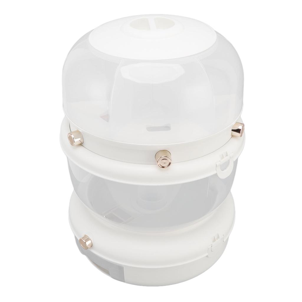 9kg Double Layer Rice Storage Container 6 Grid Rice Dispenser Pressed Rotatable Sealed Dry Food