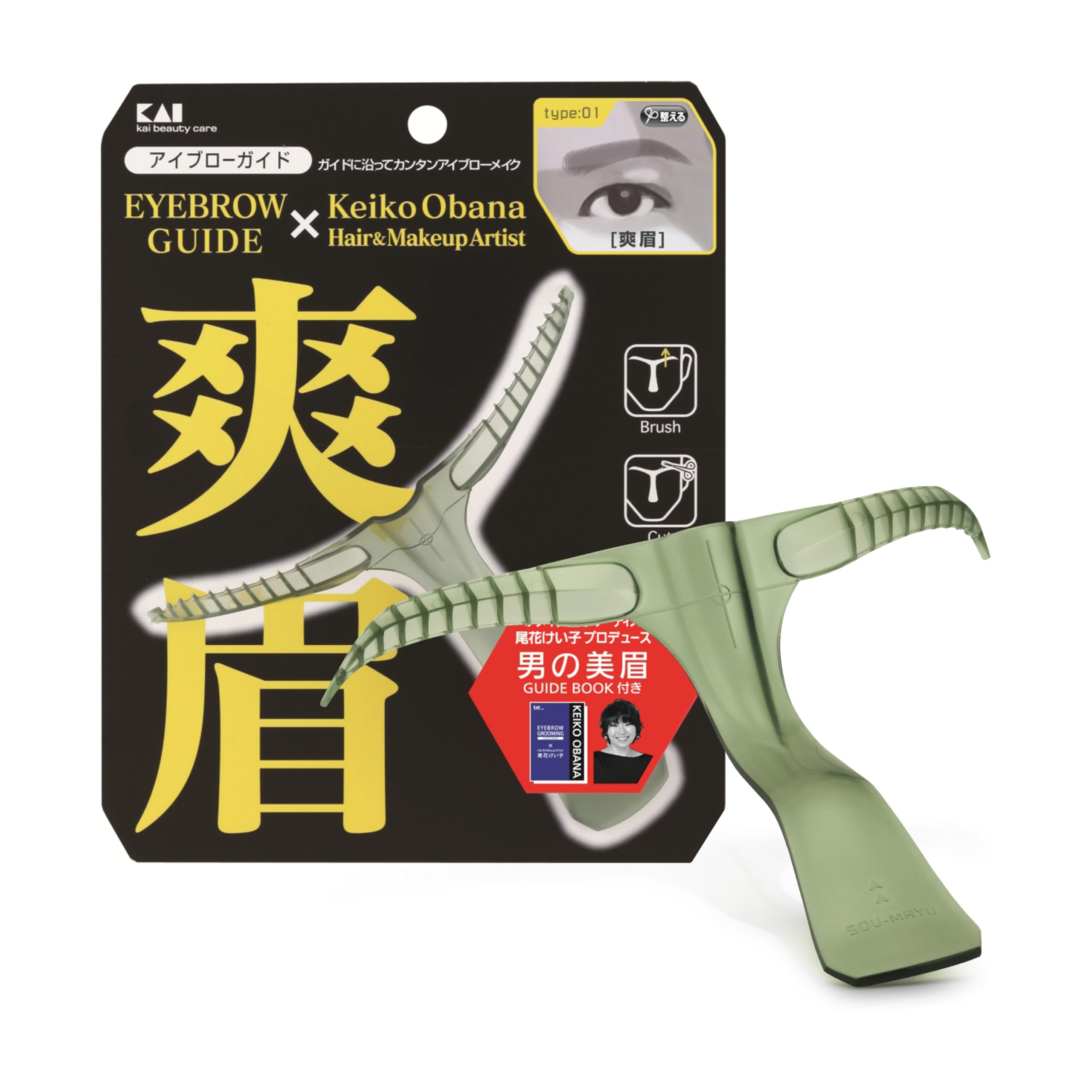 

Kai Eyebrow Fresh 1 piece Men s Guide, Eyebrows, (x 1) сірий колір