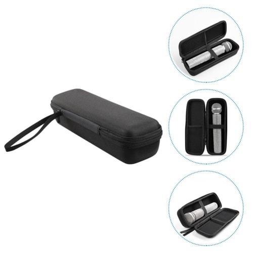 Totority Wireless Microphone Case - EVA Shockproof Zippered Bag for Handheld Microphones, Portable Storage Bag for Karaoke and Performances