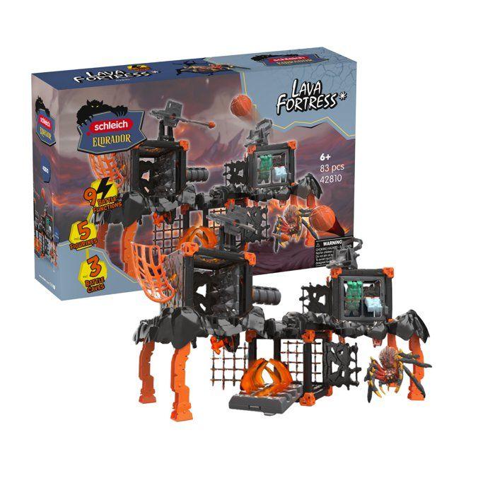 Coffret de jeu - SCHLEICH - 42810 - Forteresse de Lave - Eldrador Creatures - 83 pièces - Dès 6 ans