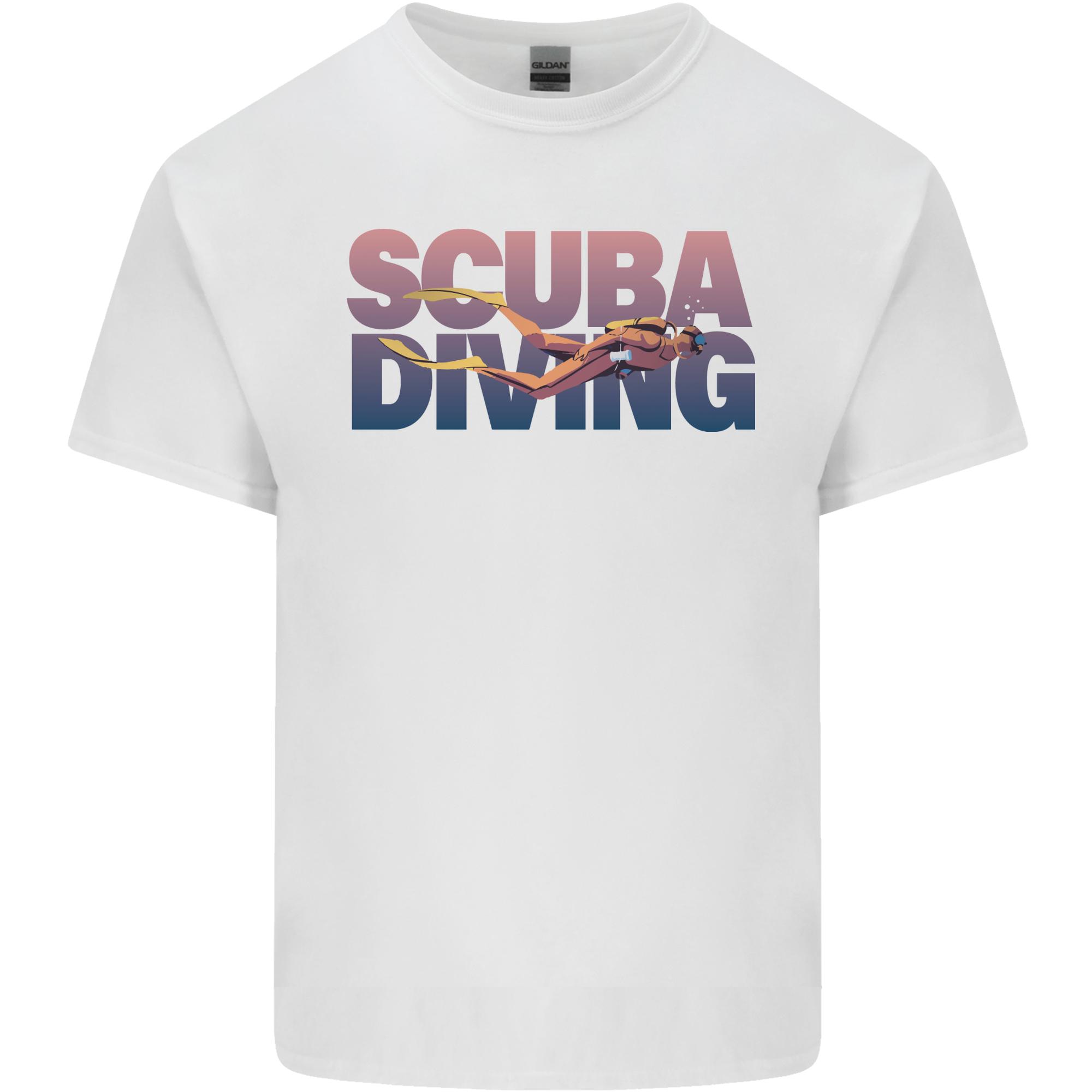 Scuba Diving Silhouette Diver Unisexs Light Cotton TShirt S