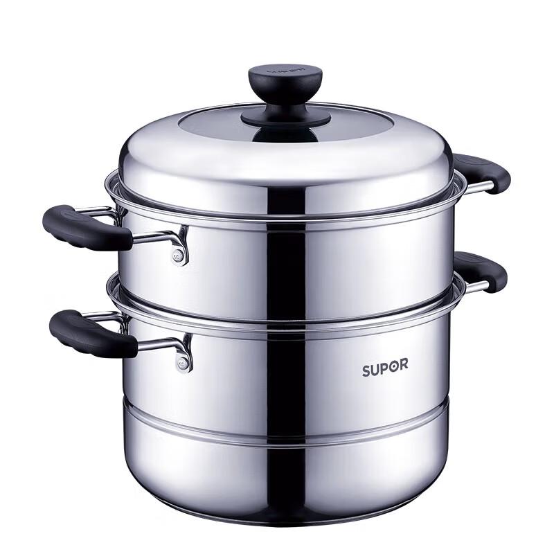 

Supor 304 Stainless Steel Double-Layer Steamer Pot