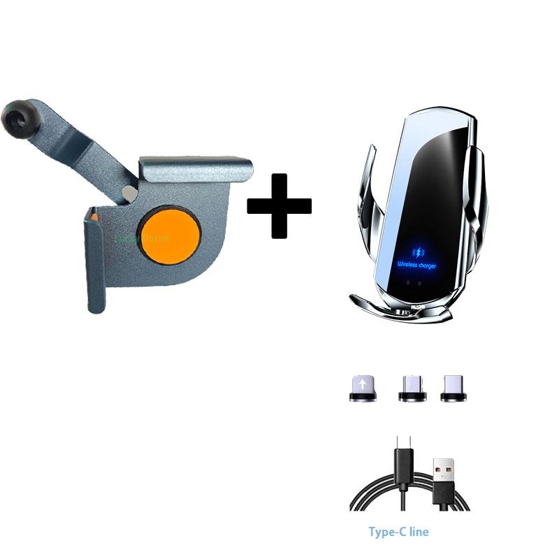 For Mercedes-Benz V-Class 2014~ 2022 Car Phone Holder Fixed Magnetic Suction Wireless Charging Stand Aluminum Alloy Base Mounts