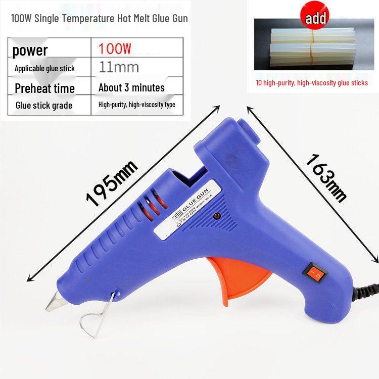 Multi-Color Household Hot Melt Glue Gun with 7/11mm Glue Sticks