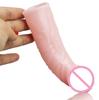 Male Extender Delay Condoms Penis Extension Sleeve Reusable for Men, Realistic Penis Shape Sleeve Bold Cock Ring Adult Sex Toys