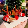 2 Pcs/set of Christmas Hair Clips Hair Accessories Sweet Party Antler Top Clip Women's Fashion Festival New Year Hairs Accessory