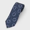 [TAKEO KIKUCHI] Auspicious Necktie PNJ Tomoe Pattern Geometric Necktie Navy (594) 00