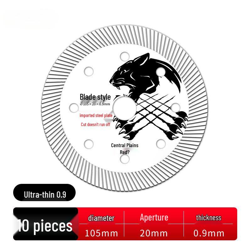 Zhongyuan Red Diamond Tile Cutting Blade for Chip-Free Dry Cutting of Vitrified and Porcelain Tiles