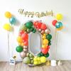 0-9 Number Number Balloon Stand 3D Silver Aluminum Film Digital Balloon Frame Giant Size 65 Inch Foil Number Balloon