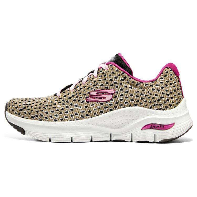Skechers Arch Fit Round Toe Retro Comfortable Low Top Lifestyle Casual Shoes Women sneaker Brown 149677-NTBK 37