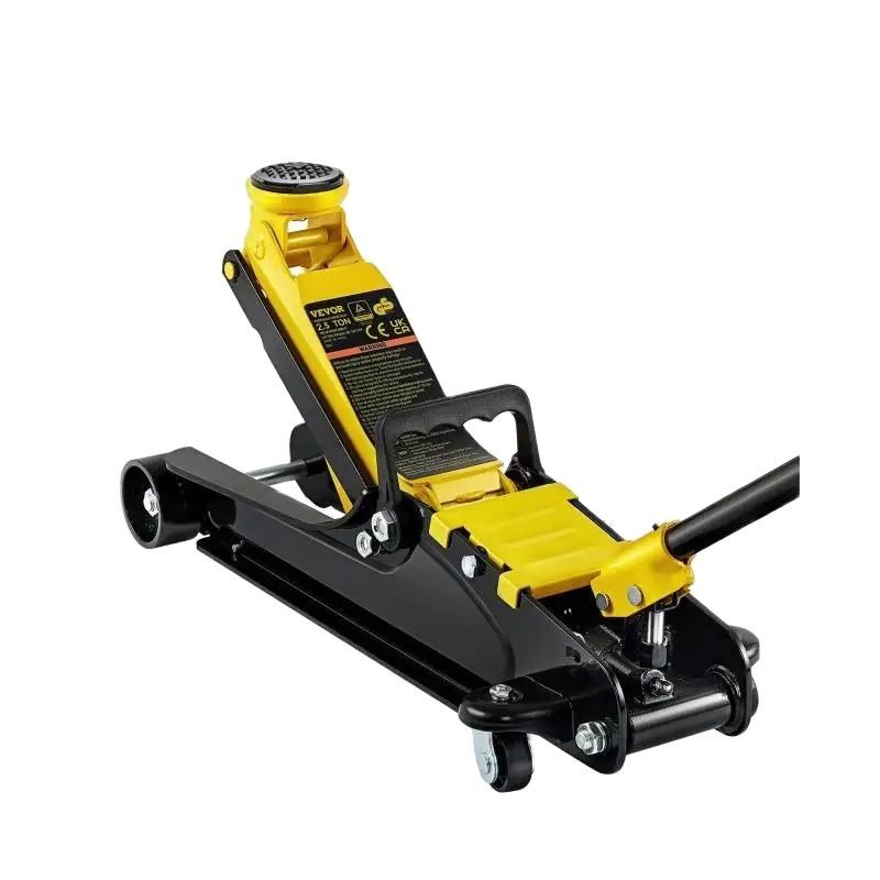 SucceBuy 2.5T Floor Hydraulic Jack Pneumatic Low Profile Floor Jack Heavy-Duty Steel Racing Floor Jack with Piston Lift Pump 2.5T