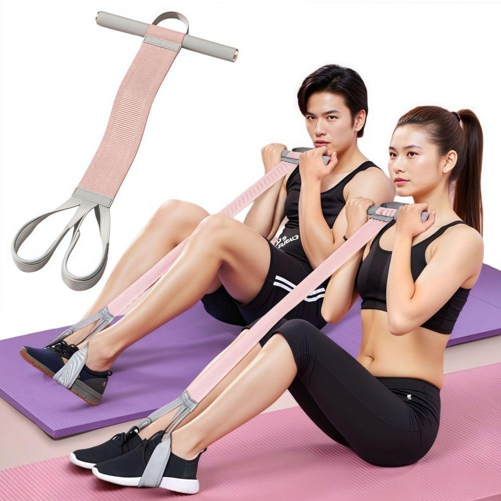 Anti-Broken Sit Up Pull Rope With Handles Full-Body Excercise Band  For Strength Training