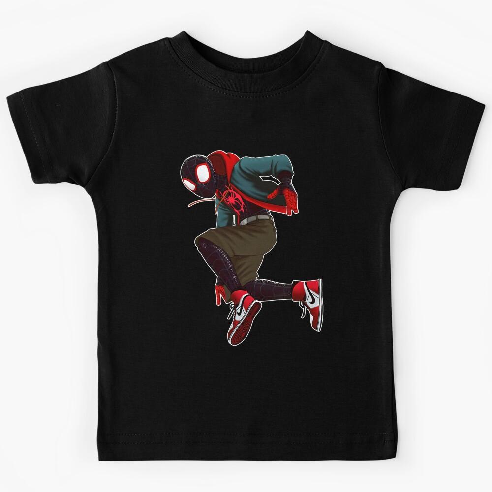 Hot Spiderverse Miles Morales Kids T-Shirt 160
