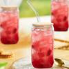 With Straw and Lid Glass Can Shaped Cups Spill-Proof Bubble Tea Cup Glass Drink Cup  Milk Tea