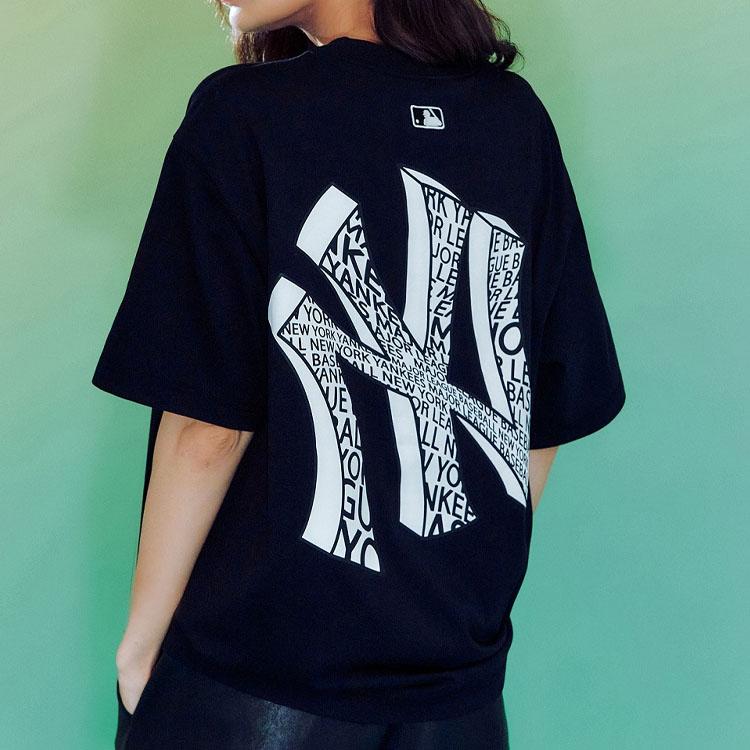 New MLB New York Yankees T Shirts Unisex Black 3ATSU2033-50BKS