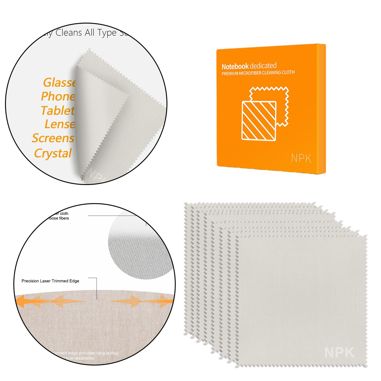 Premium Microfiber Cleaning Cloths for Phone Screens Cameras Glasses Mirrors Lint Free Scratch Resistant Reusable Towels