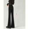 Micro Flared Pants For Women With High Waist And Fleece Lining For Autumn Casual Wear