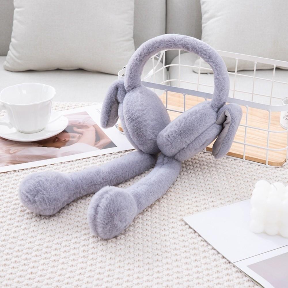 Heart Rabbit WinterWarm Plush Ear Muffs Airbag Plush Ear Muffs Rabbit Ear Covers  Children's Use