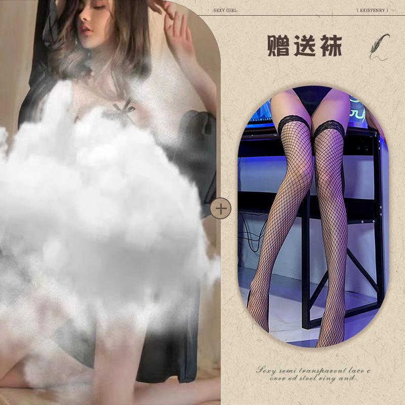 Night listening incense lingerie sexy lace onesie women's passion suit pure desire hollow uniform temptation 874