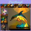 Modern Minimalist Resin Table Lamp With Led Light For Home Decor And Desk Accent
