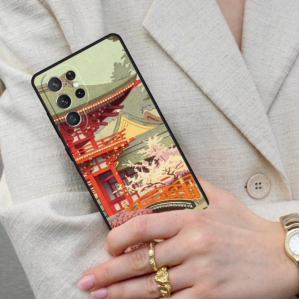 Ukiyo-e Japanese Style Art Cell Phone Case for Samsung Galaxy S26 Ultra S25 S24 S23 S22 S21 S20 Note10 Cover