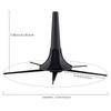 5 Legs Foldable Trumpet Stand Waterproof Metal Clarinet Stand Stable Legs Trumpet Black Bracket for Brass Instruments