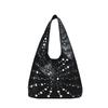 Bag 2025 New European and American Fashion Rivet Punk Style Handbag Women's Casual Shoulder Underarm Bag Tide