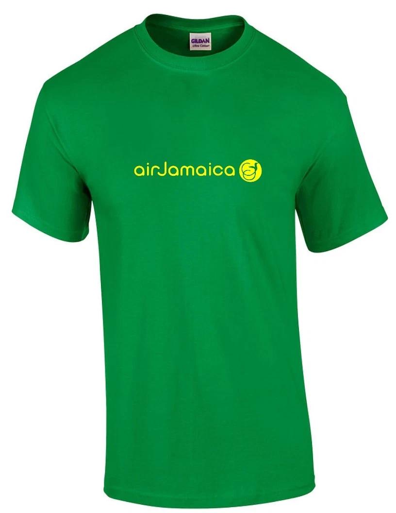 Jamaican Air Yellow Logo Jamaican Airline Aviation Irish Green Long SleevT-Shirt M