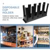 Premium Plastic Paper Cup Rack Organizer for Home Office Cafe Bar Desktop Disposable Cup Dispenser Storage Holder