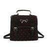 Summer Leisure Love Travel Portable 2025 New College Wind Polka Dot Bow Backpack Women