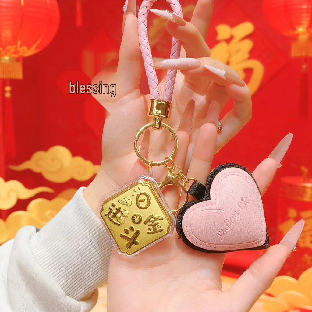 Imperial 999 Pure Gold Mobile Charm & Keychain: Lucky Lottery Traffic Generator, Ideal Christmas Gift