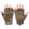 Half Finger Tactical Gloves for Men Outdoor Riding Motorcycle Hard Shell Field Fighting Military Fan Performance Training Fitness Gloves