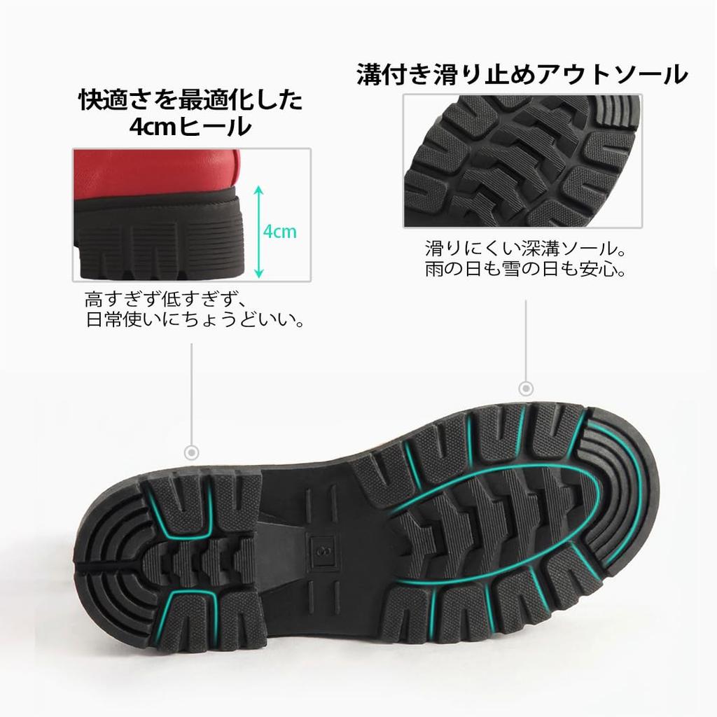 Rain Rain Small and Large Easy to Walk Comfortable for [Jollywalk] Women's Boots, Shoes, Boots, Rain, All-weather, Non-slip, Sizes, In, Waterproof,