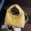 Bow Strap Handbag 2025 Spring New Korean Fashion Simple Casual High-end Dumpling Bag
